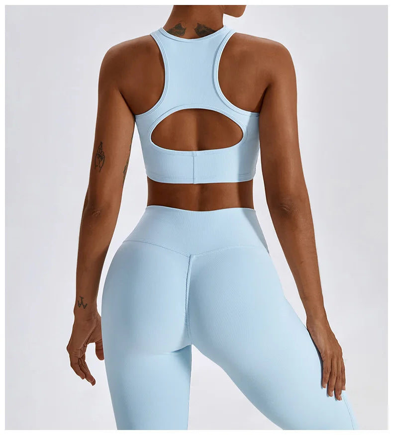 Yoga Set Seamless Women's Sportswear Workout Clothes Athletic Wear Gym Legging Fitness Bra Crop Top Sports Suits High Quality