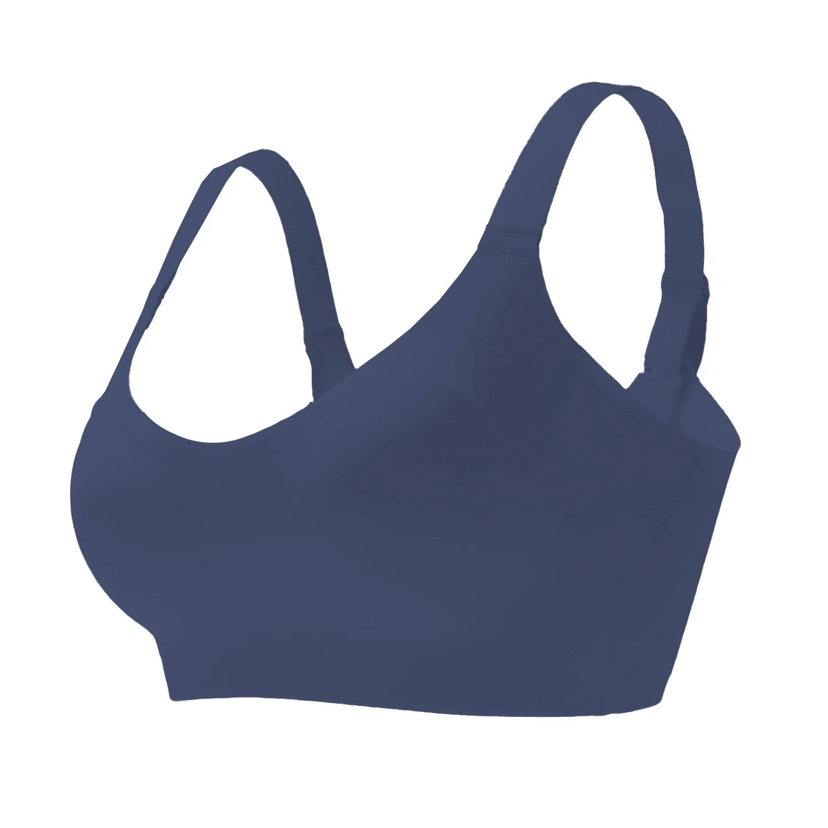 1pc Color Women's Seamless Wireless Sports Bras - Soft Stretchy Push-Up Design Everyday Basic Bras, Removable Padding Lingerie