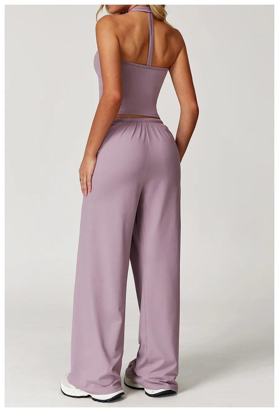 New Women Yoga Set 2/3 Pieces Long sleeves Workout Tracksuit Sportswear Gym Clothing Wide-leg sport pants Fitness Sports Suit