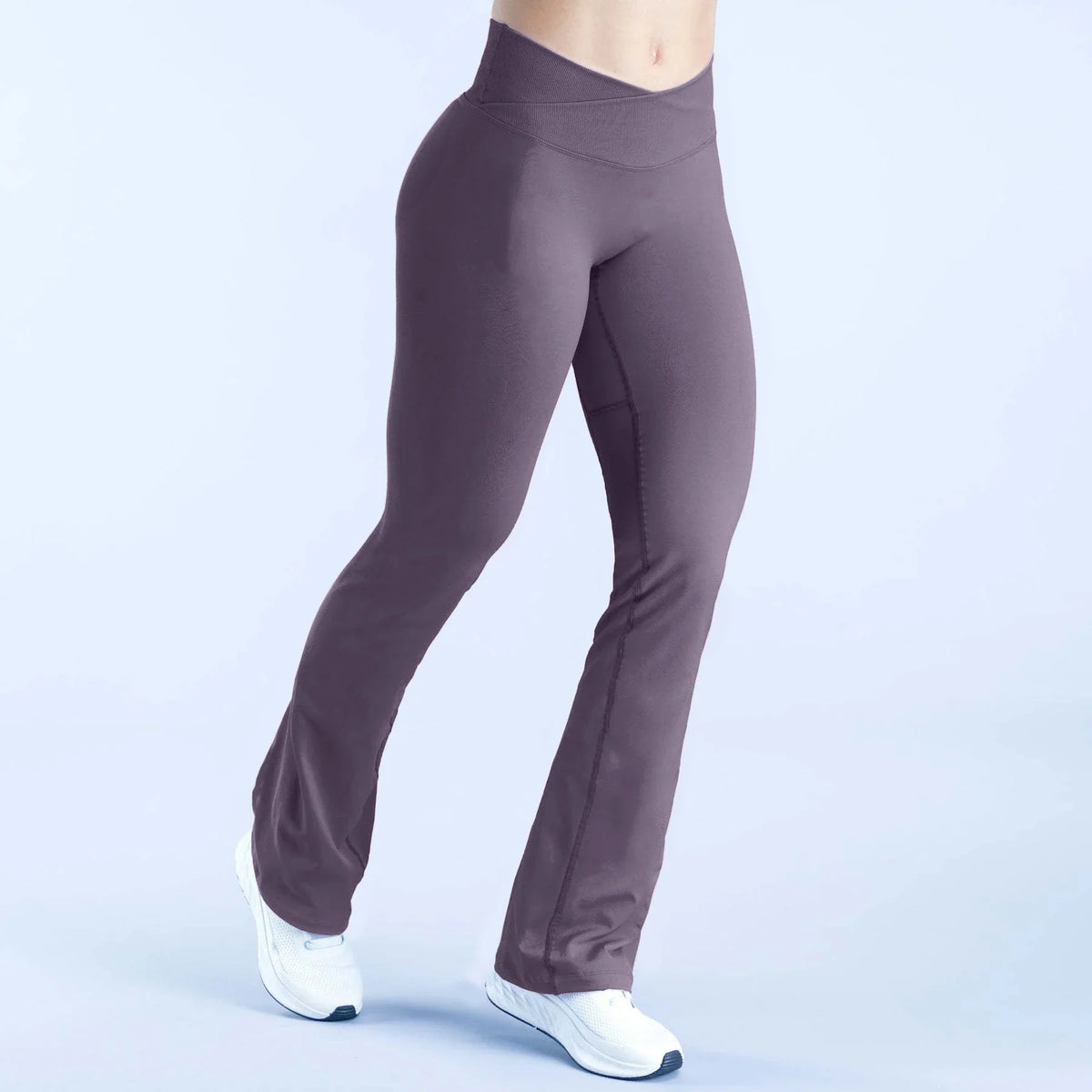 Vision Flares women gym Fashion Yoga flared pants Waist cross Seamless Sports Leggings Fitness Wide-leg Trousers