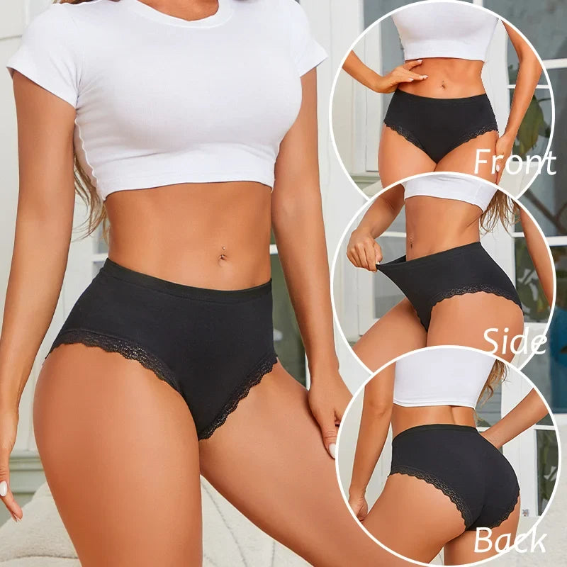 Women's Cotton Briefs Women Seamless Panties Solid Color Breathable Underwear Female Low Waist Soft Lingerie S-XXL