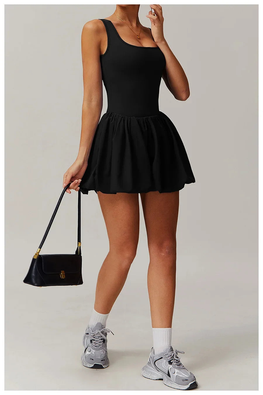 New Yoga Set Fake Two-piece Sports Dress Women's Anti Glare Yoga Jumpsuit Outdoor Running Fitness Tennis Skirt Workout Rompers