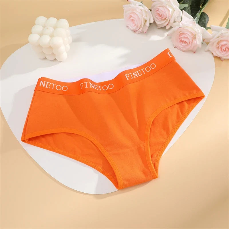 New 3Pcs Women's Cotton Briefs Letter Belt Underwear Women Panties Sexy Breathable Briefs Female Stretch Ladies Soft Lingerie