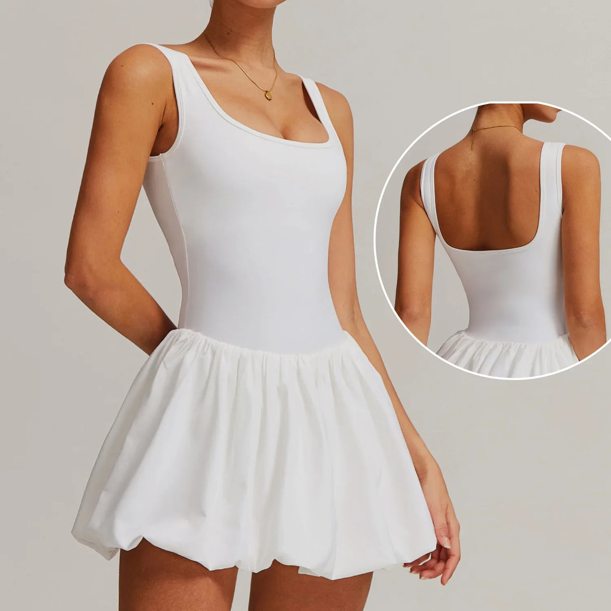 New Yoga Set Fake Two-piece Sports Dress Women's Anti Glare Yoga Jumpsuit Outdoor Running Fitness Tennis Skirt Workout Rompers