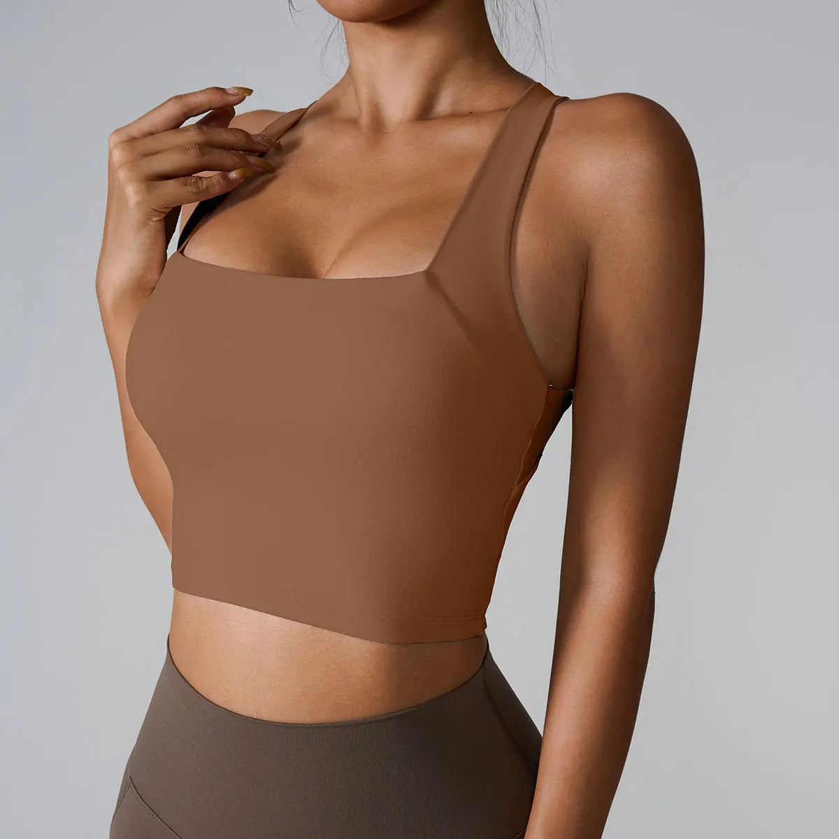 Women's Sports Bra Top Tight Elastic Gym Sport Vest Yoga Bras Crop Top Yoga Clothes Stretch Sports Underwear