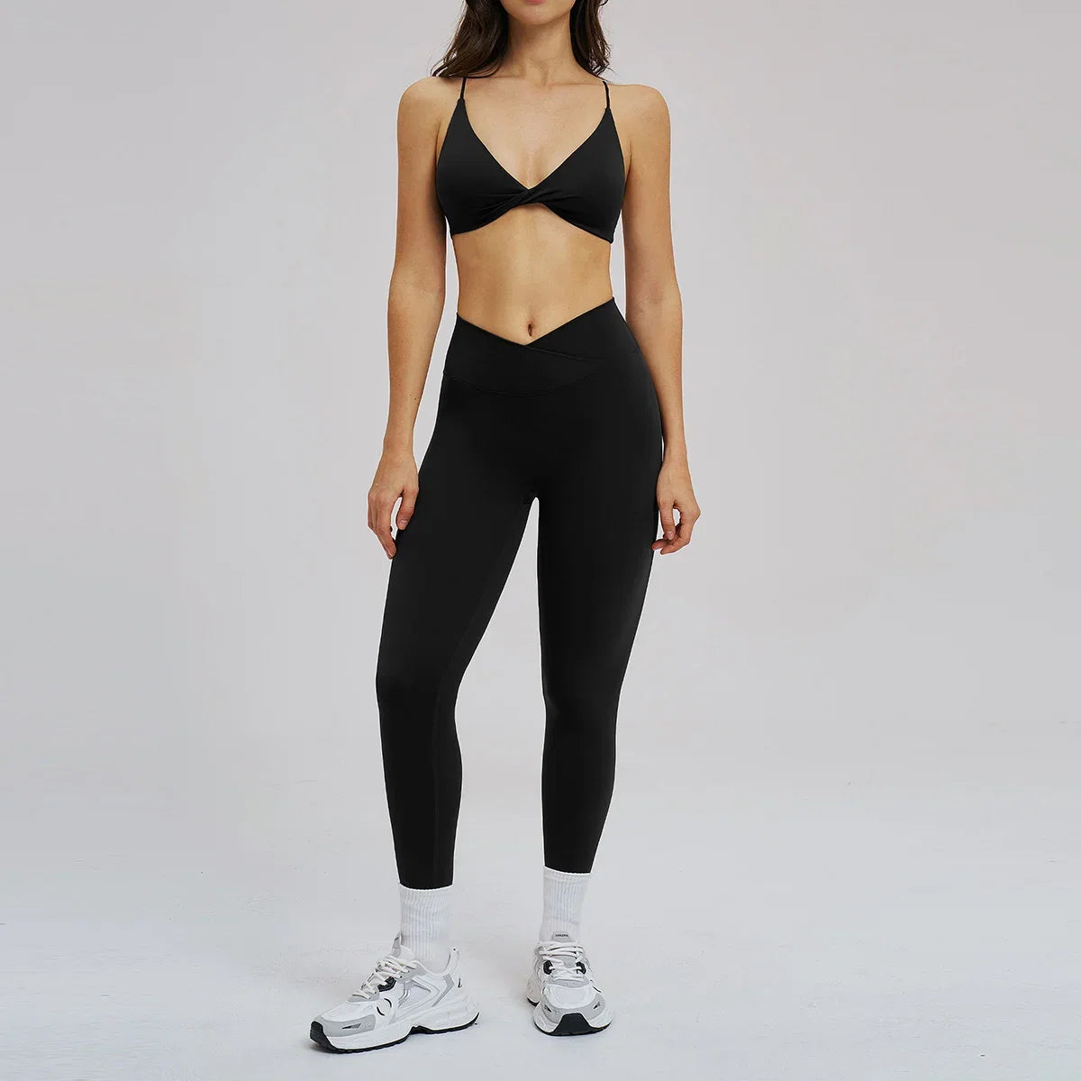 2PCS Yoga Suit Sports Set Women Fitness Quick-Drying Gym Tracksuit Running Nude Feeling Workout Outfit Sport Bra Leggings Suit