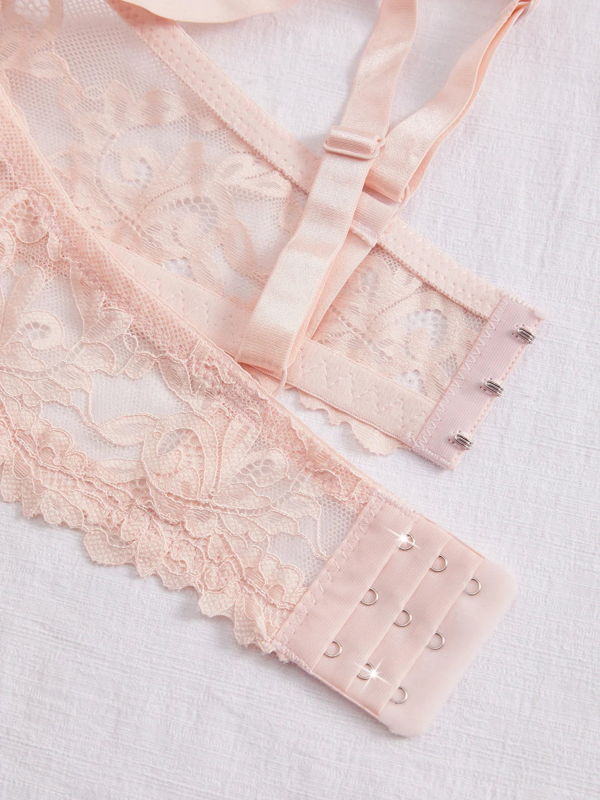4Pcs Daily Plus Size Floral Lace Women's Underwear Set Thin Cup Push up Bra Wide Strap Underwire Side Support Women Lingerie Bra
