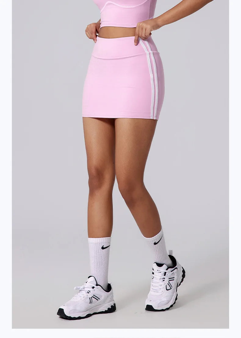 Women Vest Tank Top Tennis Suit Fitness Yoga Set Casual Outdoor Short Skirt Running Golf Gym Suit Female Breathable Sportswear
