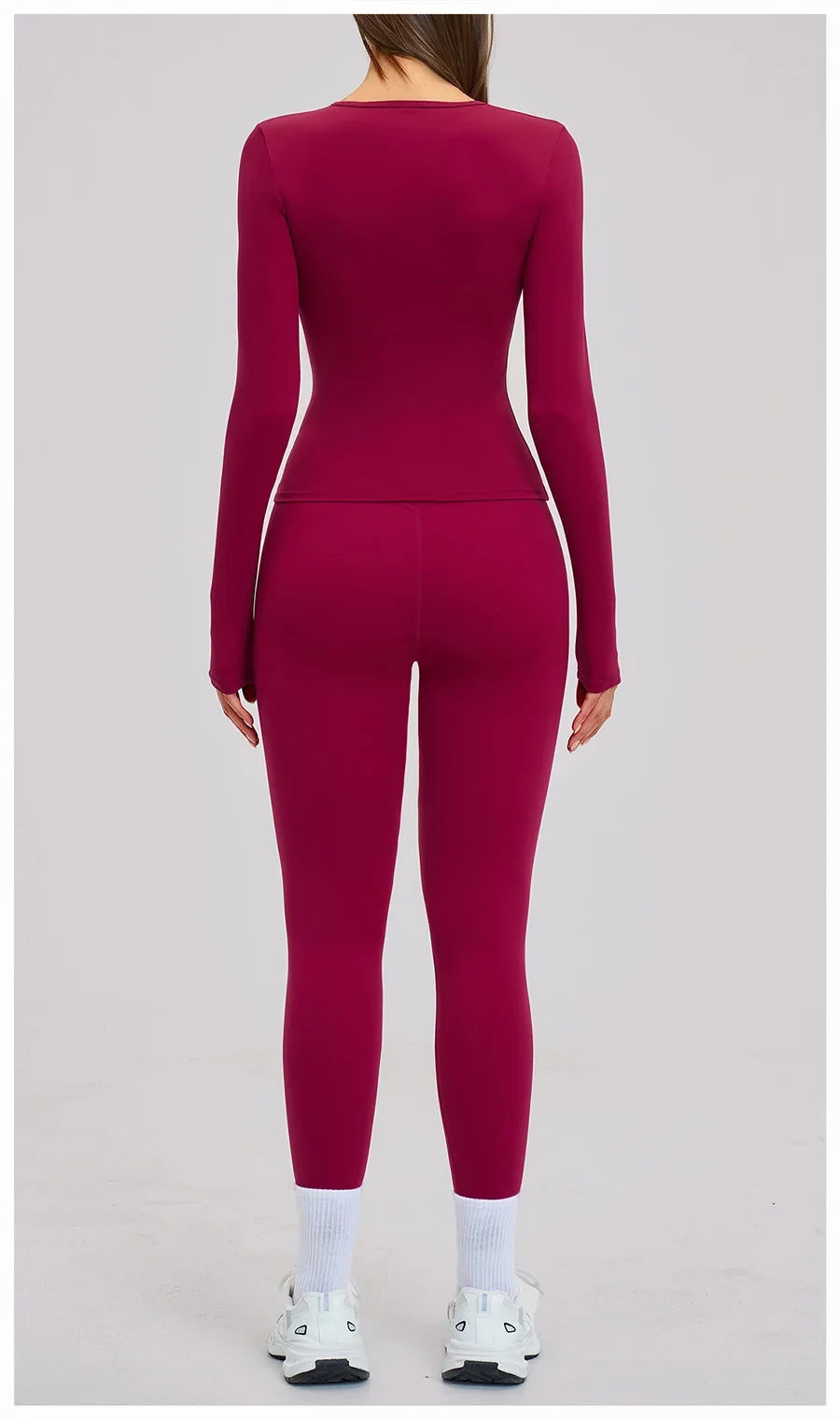 New Yoga Set 2PCS Gym Clothes Workout Outfits Women Long-sleeved T-shirt Sportswear Tracksuits Fitness Sports Vest Gym Leggings