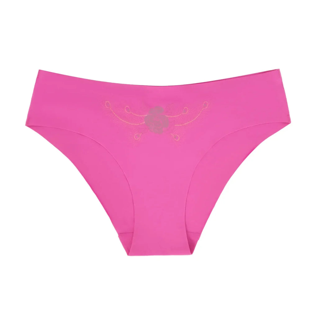 5pcs Ultra-thin Seamless Underwear Women's Invisible Panties Sexy Ice Silk Briefs Low Waist Breathable Stretchy Soft Lingerie