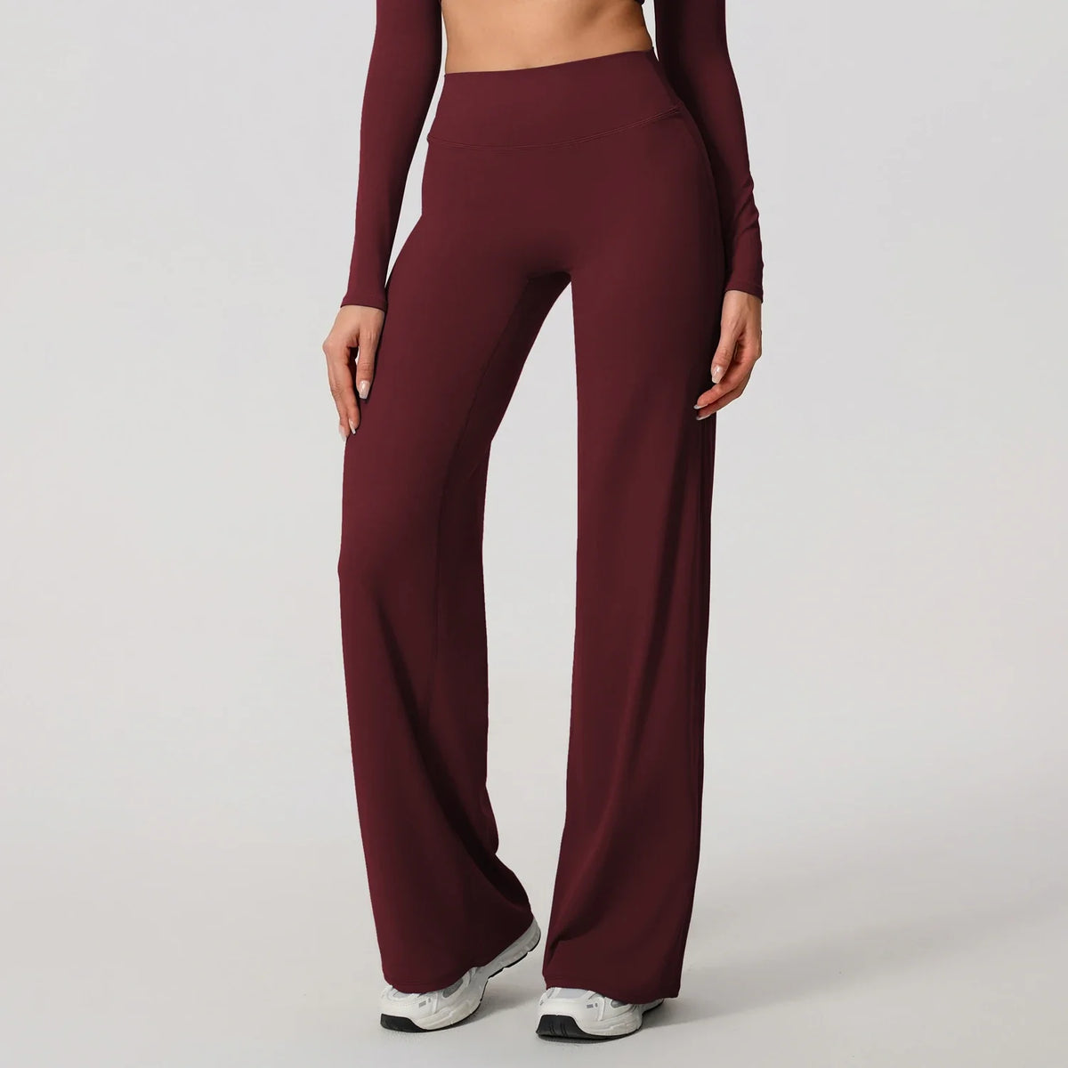 Hearuisavy Summer Straight-Leg Sports Pants Women Gym Clothing Fitness Tights Naked Feeling Compression Wide Leg Yoga Leggings