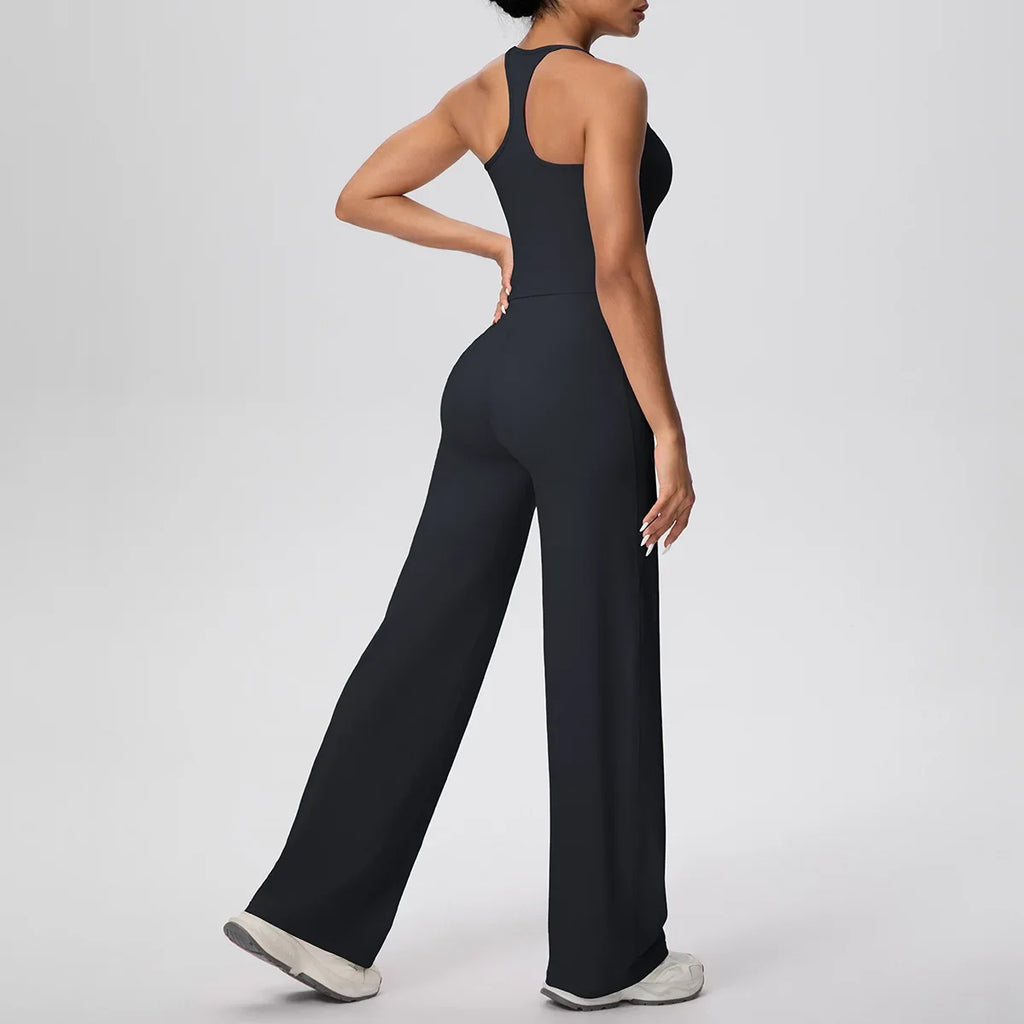 Yoga Set 2PCS Women Tracksuit Nude Feeling Workout Sets Gym Clothes Push Up Fitness Running Sportswear Sport Vest Leggings Suit
