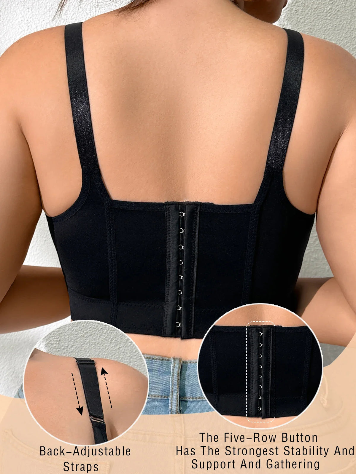 Large Size Women's Bra Thin Cup Push Up Bra Side-Breast-Enhancing Comfort Underwire Lingerie Adjustable Wide Straps Underwear