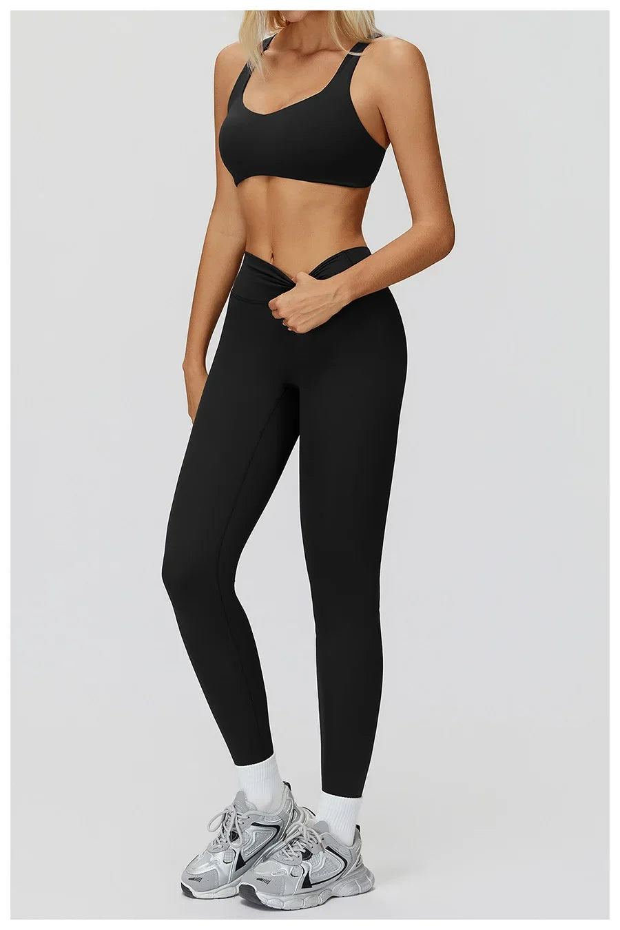 Women Yoga Suit Tracksuit Sports Bra High Waist Legging Shorts Outfit Gym Set Fitness Running Workout Clothes Push Up Sportswear