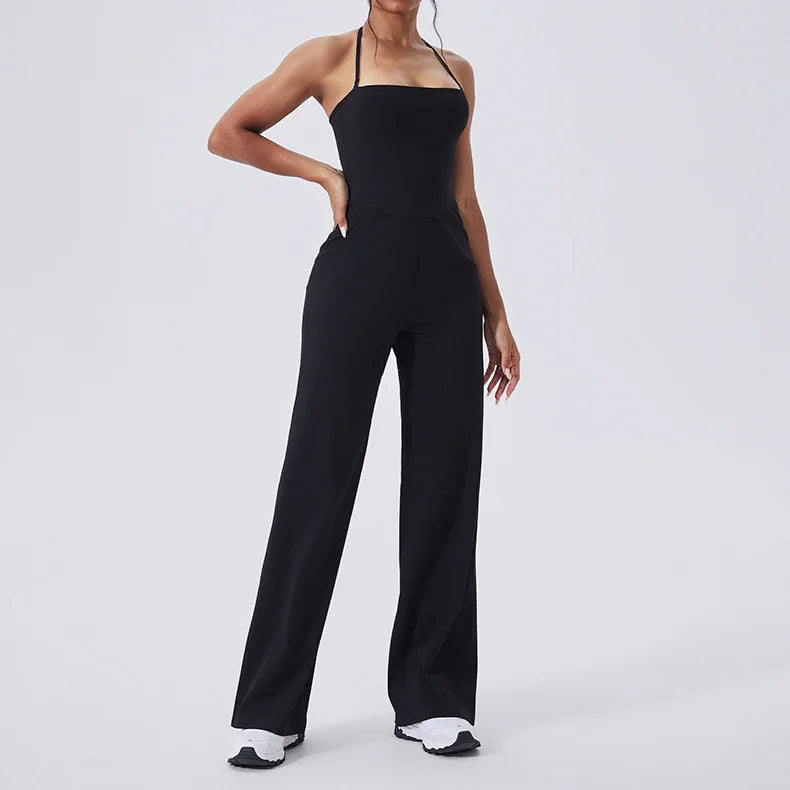 New Gym Set Women Training Yoga Suit Sportswear Sports Jumpsuit Fitness Rompers Stretch Female Push Up Workout Bodysuits