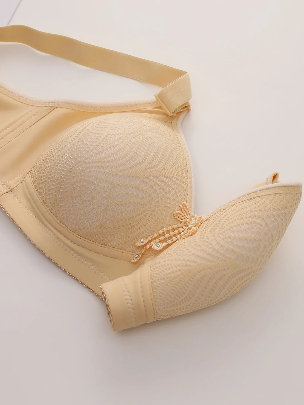 6pcs Seamless Tassel Decor Wireless Women Bra Push-Up - Adjustable Strap, Soft Colors Black/Pink/Beige/Light Blue/Mint Green