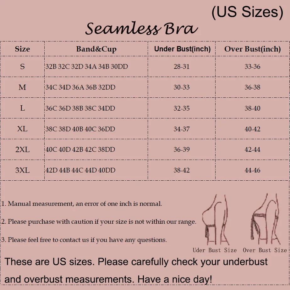 Women's Seamless Wire-Free Comfortable Full-Cup Bra with Thin Molded Cups for Breathability and Support Beautiful Push Up Bra