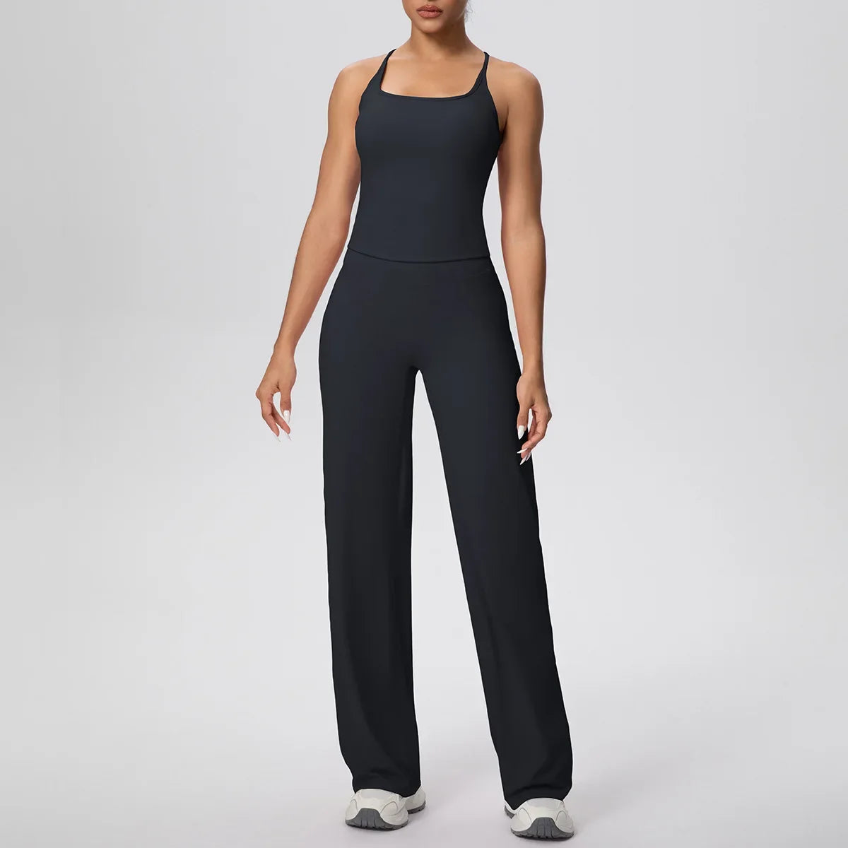 Yoga Set 2PCS Women Tracksuit Nude Feeling Workout Sets Gym Clothes Push Up Fitness Running Sportswear Sport Vest Leggings Suit