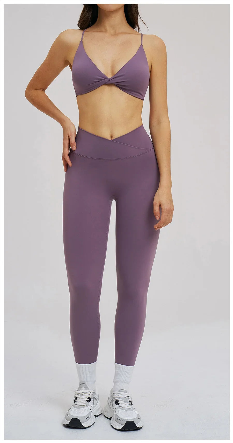 2PCS Yoga Suit Sports Set Women Fitness Quick-Drying Gym Tracksuit Running Nude Feeling Workout Outfit Sport Bra Leggings Suit