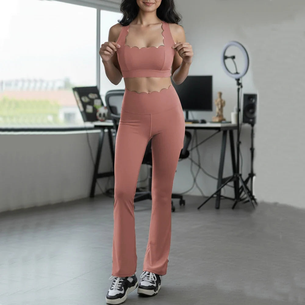 2PCS Pad Women Gym Fitness Yoga Set Squat Proof Fit Legging Running Shorts Sportswear Active Wear Workout Legging Clothes XP292