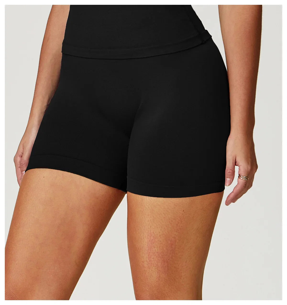 High Waist Shorts Seamless Yoga Shorts Workout Fitness Lift Peach Butt Fitness Tight Gym Running Body Shaper Pants Ribbed Shorts