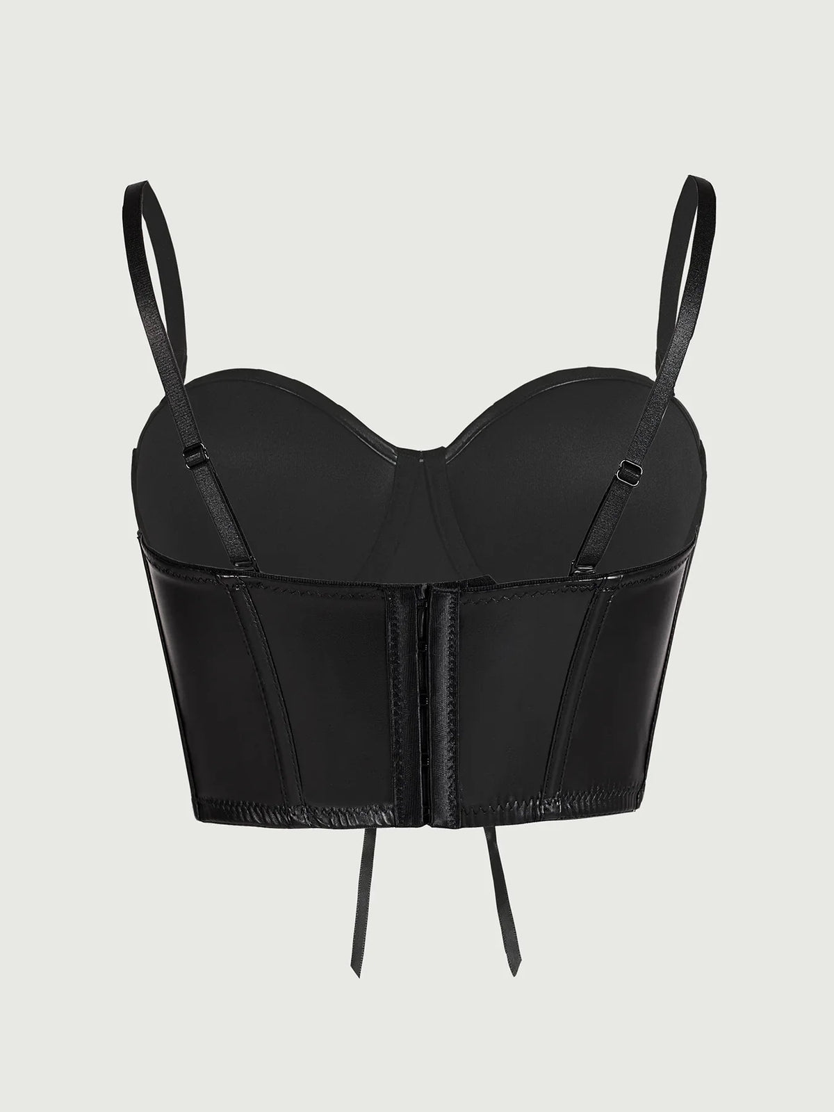 Sexy Black Short Leopard Print Shapewear Tube Top Strap Back Button Women's Erotic Crop Top Camisole Casaul Pure Desire HVVI