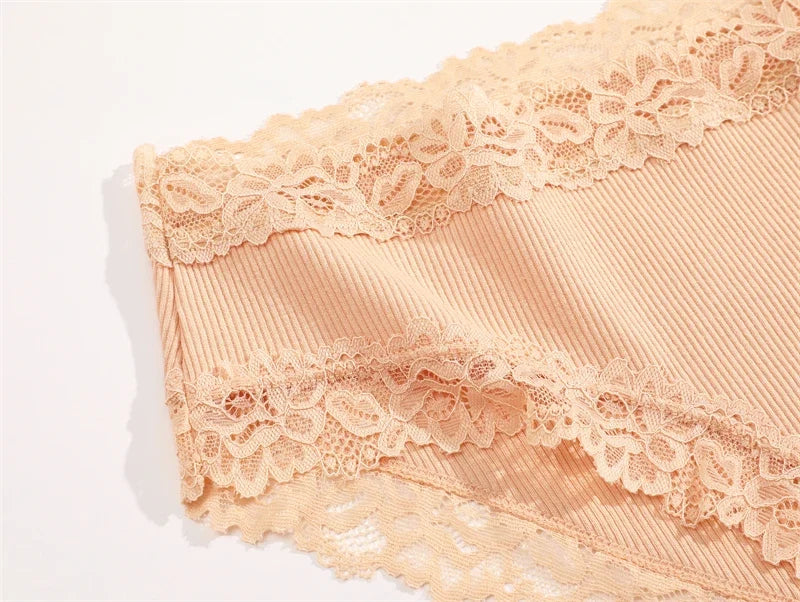 Sexy Cotton Lace Panty Women Low Waist Panties Underwear S-XL Solid Color Ladies Briefs Lingere Underware Comfortable Women