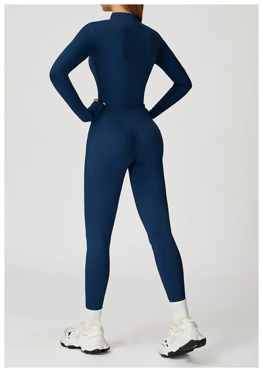 Women's Short Tracksuit Yoga Set One-Piece Jumpsuit Workout Fitness Suit Sportswear Gym Workout Clothes Fitness Stretch Bodysuit