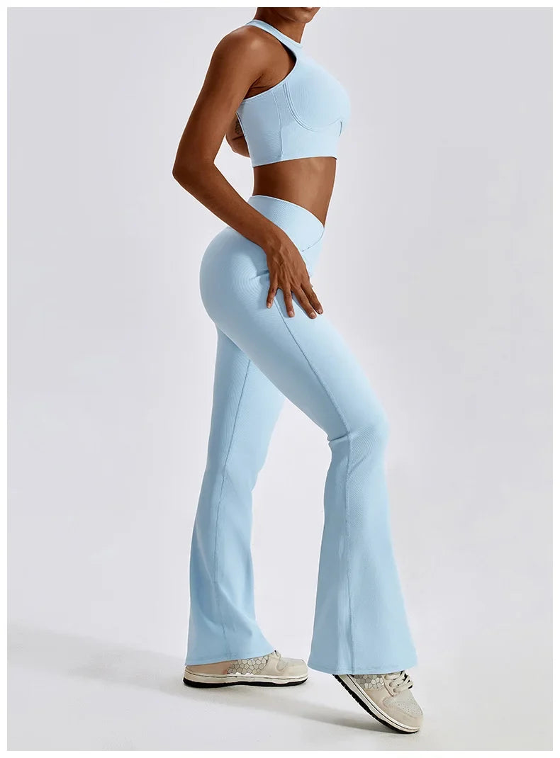 Yoga Set Seamless Women's Sportswear Workout Clothes Athletic Wear Gym Legging Fitness Bra Crop Top Sports Suits High Quality