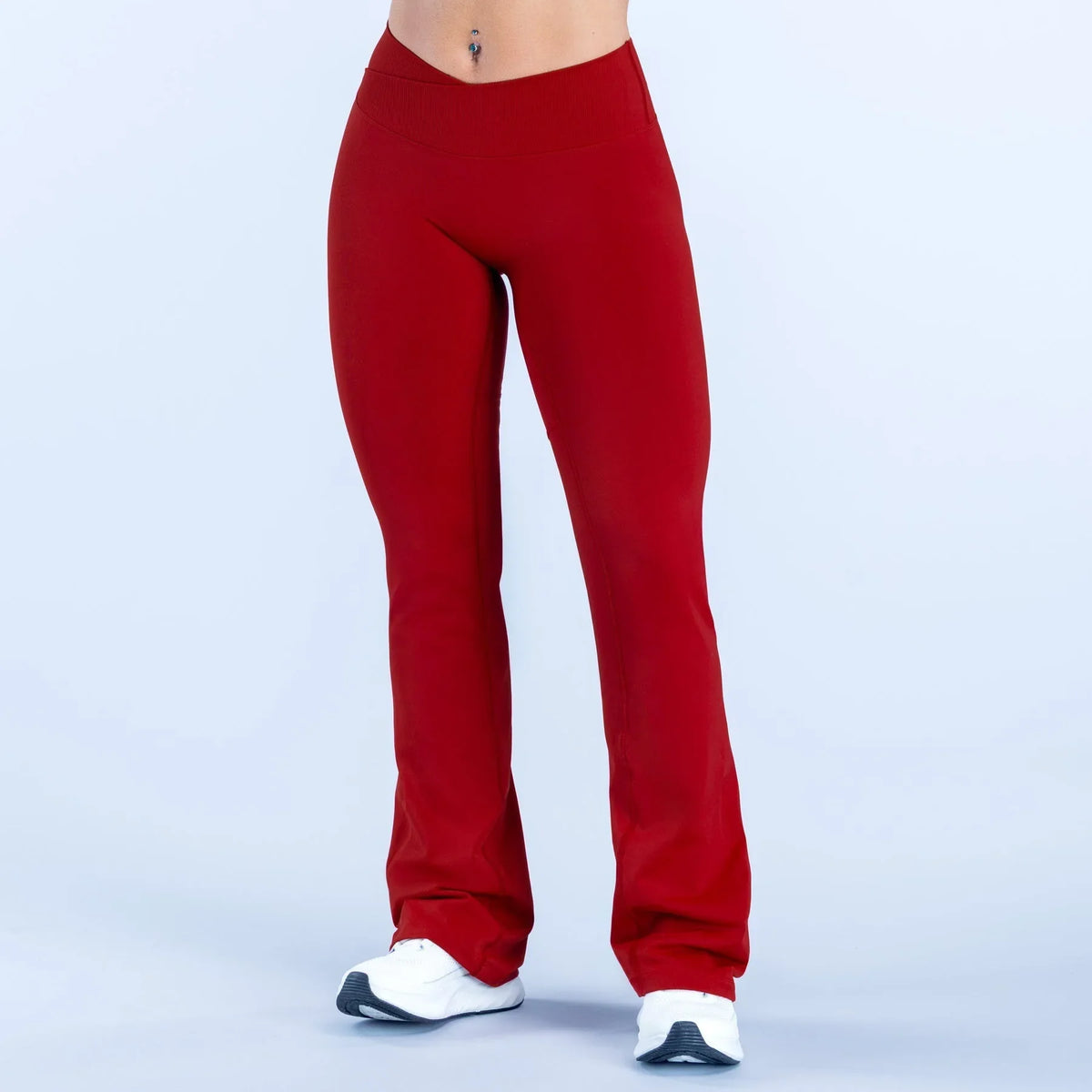 Vision Flares women gym Fashion Yoga flared pants Waist cross Seamless Sports Leggings Fitness Wide-leg Trousers