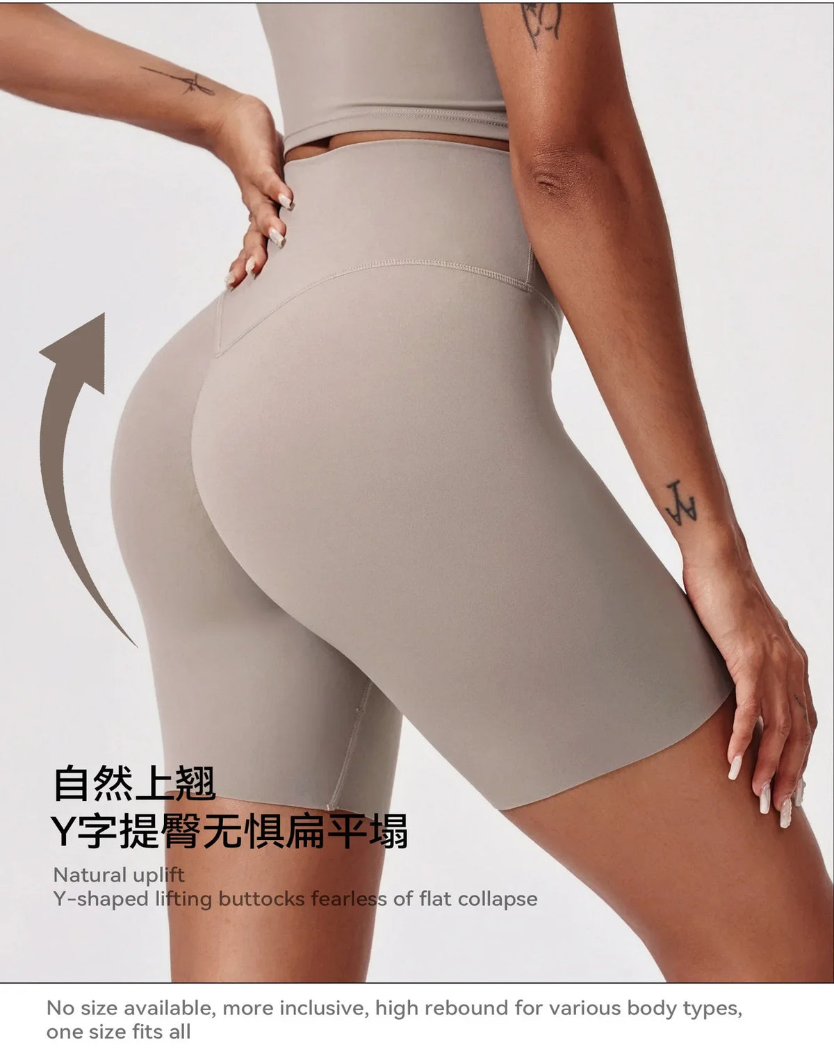 Summer High Waisted Yoga Shorts for Women Fashionable and Sexy Running Fitness Pants Solid Color Yoga Leggings Elastic Tights