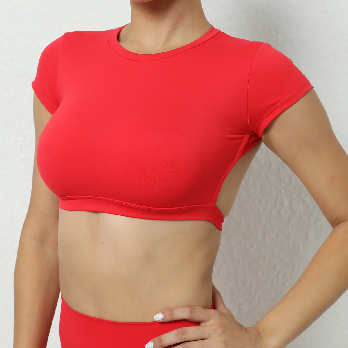 Hearuisavy Summer Customizable Sports Shirts Workout Sportswear Backless Yoga Clothing Chest Pads Sport Crop Tops Gym Top Women