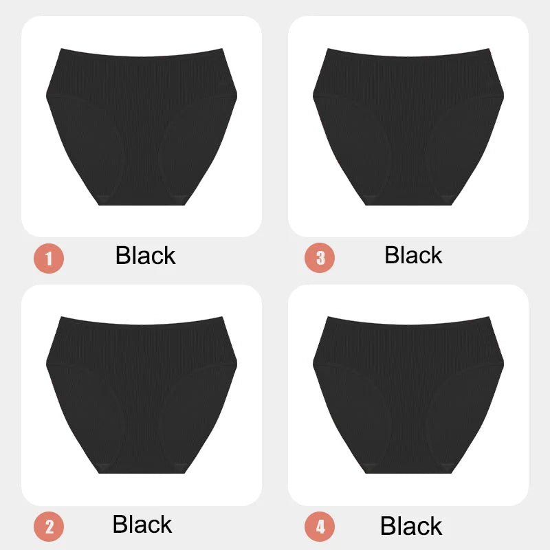 4Pcs/Set Women Lace Mesh Briefs Sexy Comfortable Stretchy Semi Sheer French-Cut Panties Women's Underwear Breathable Lingerie