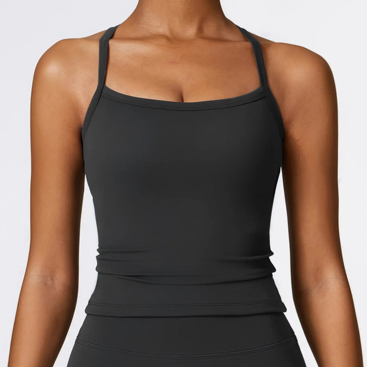 Strappy Sports Bra For Women Gym Workout Tops Sexy Yoga Bra Gather Fitness Push Up Training Running Female Sport Vest