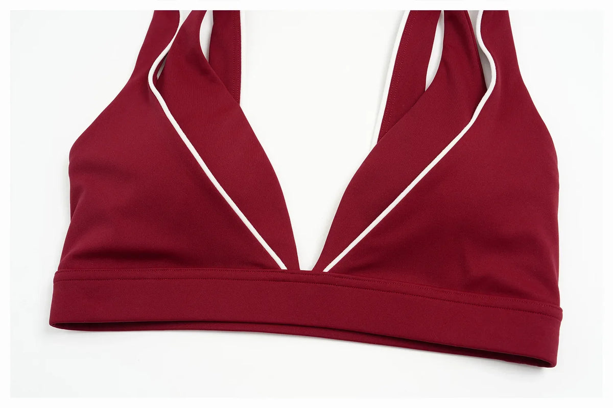 Summer Women's Sports Bra Anti-Sweat Fitness Top Women Yoga Bra Cycling Shockproof Crop Top Cross Back Sport Bra Gym Workout Top