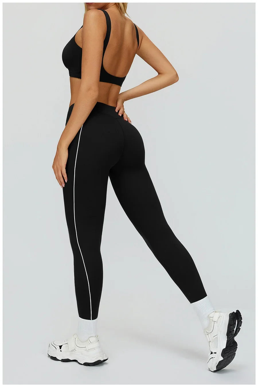 Women Yoga Set 2/3PCS Gym Clothes Long Sleeved Sportswear Yoga Suits Fitness Tracksuits Sport Outfits Crop Tank Bra Gym Leggings