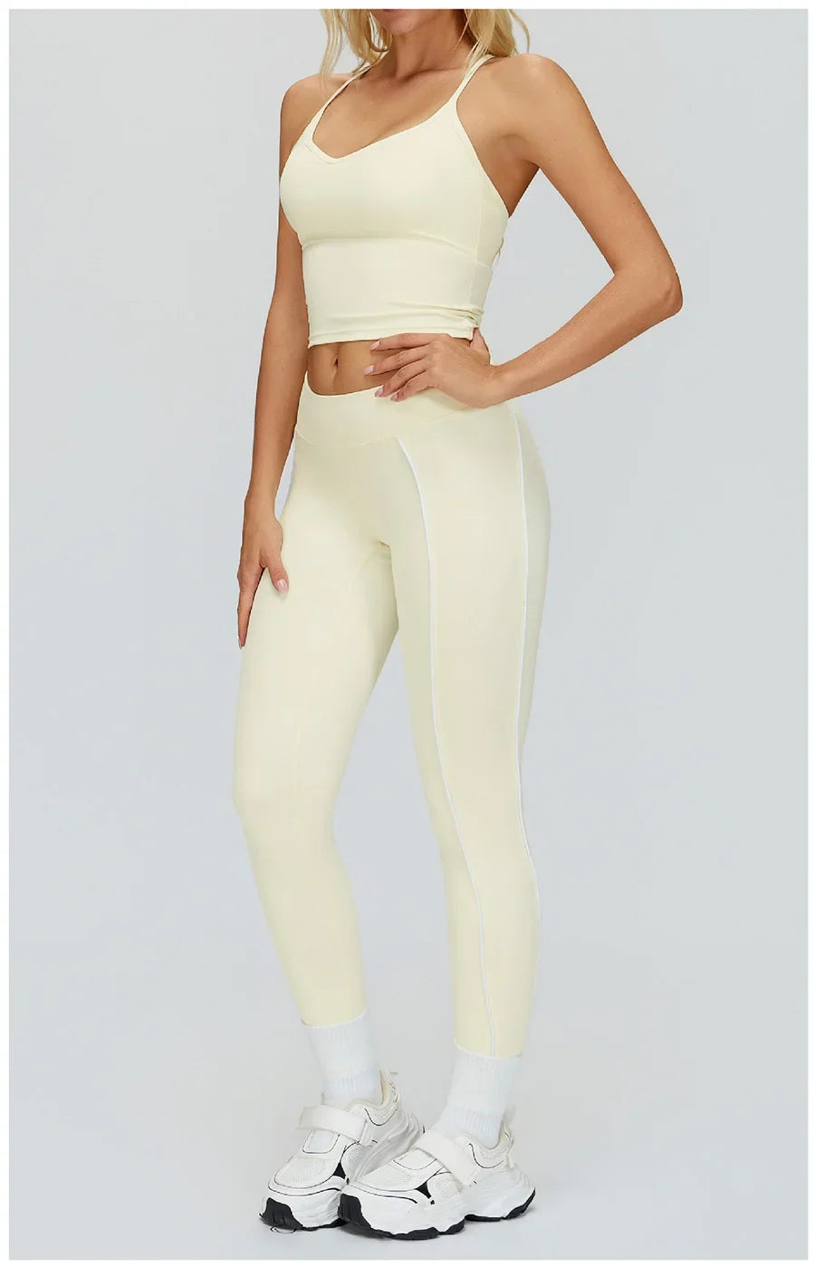 Women Yoga Set 2/3PCS Gym Clothes Long Sleeved Sportswear Yoga Suits Fitness Tracksuits Sport Outfits Crop Tank Bra Gym Leggings