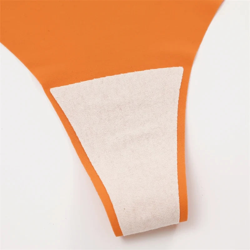 10PCS/Set Seamless Ice Silk Panties Women V-Waist Underwear Sexy Sports Briefs Panties Female Soft Ultra-thin Lingerie G-string