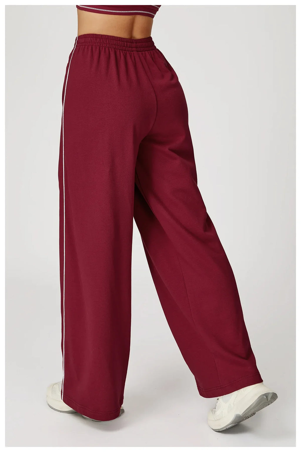 Sports Pants Women Loose High Waist Wide Leg Pants Gym Fitness Yoga Leggings Female Workout Running Cycling Pants Athletic Wear
