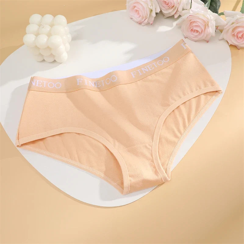 New 3Pcs Women's Cotton Briefs Letter Belt Underwear Women Panties Sexy Breathable Briefs Female Stretch Ladies Soft Lingerie