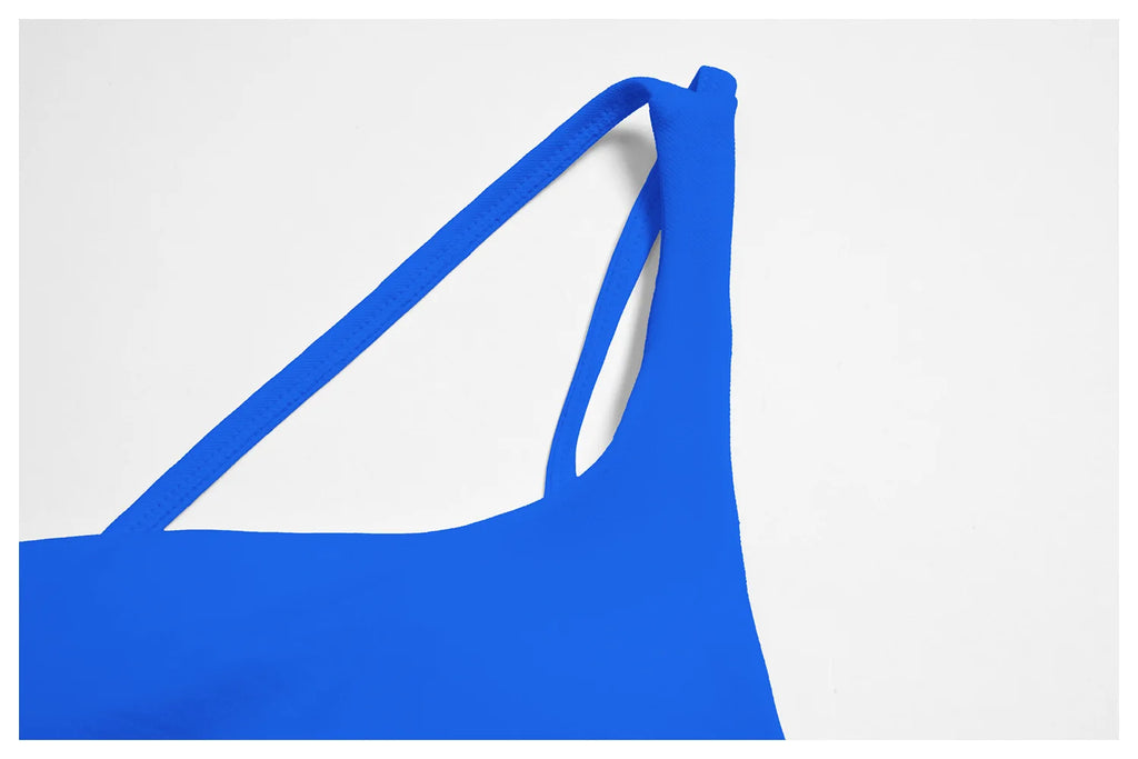 Summer Shockproof Sport Bra Women's Beautiful Back Gym Sports Underwear Women Oblique Shoulder Straps Running Fitness Yoga Bra