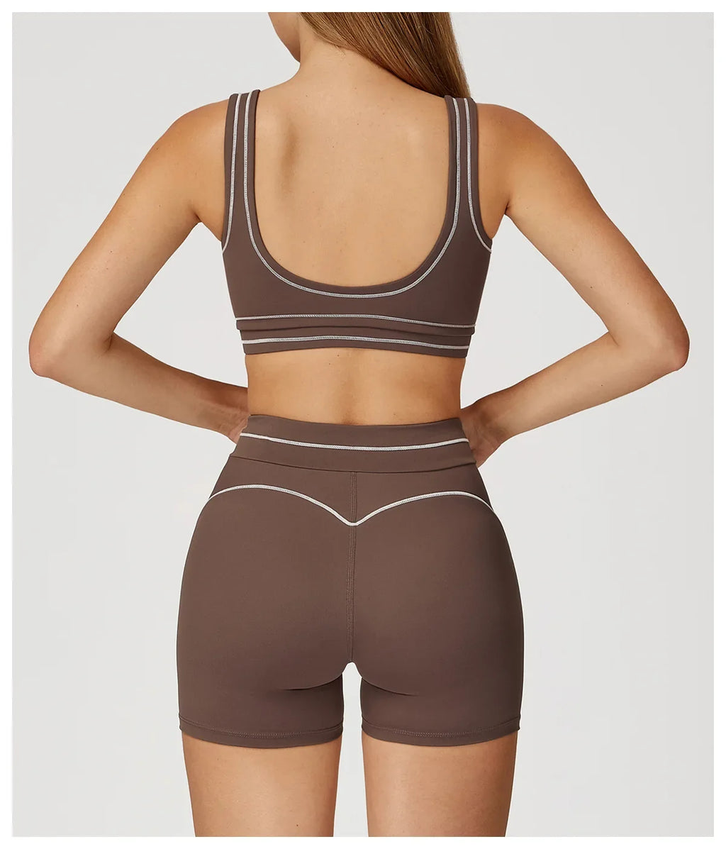 High Fitness Sports Bra Lines Yoga Top Women Fitness Bra Gym Active Wear Backless Workout Push-up Fitness Bras Running Underwear