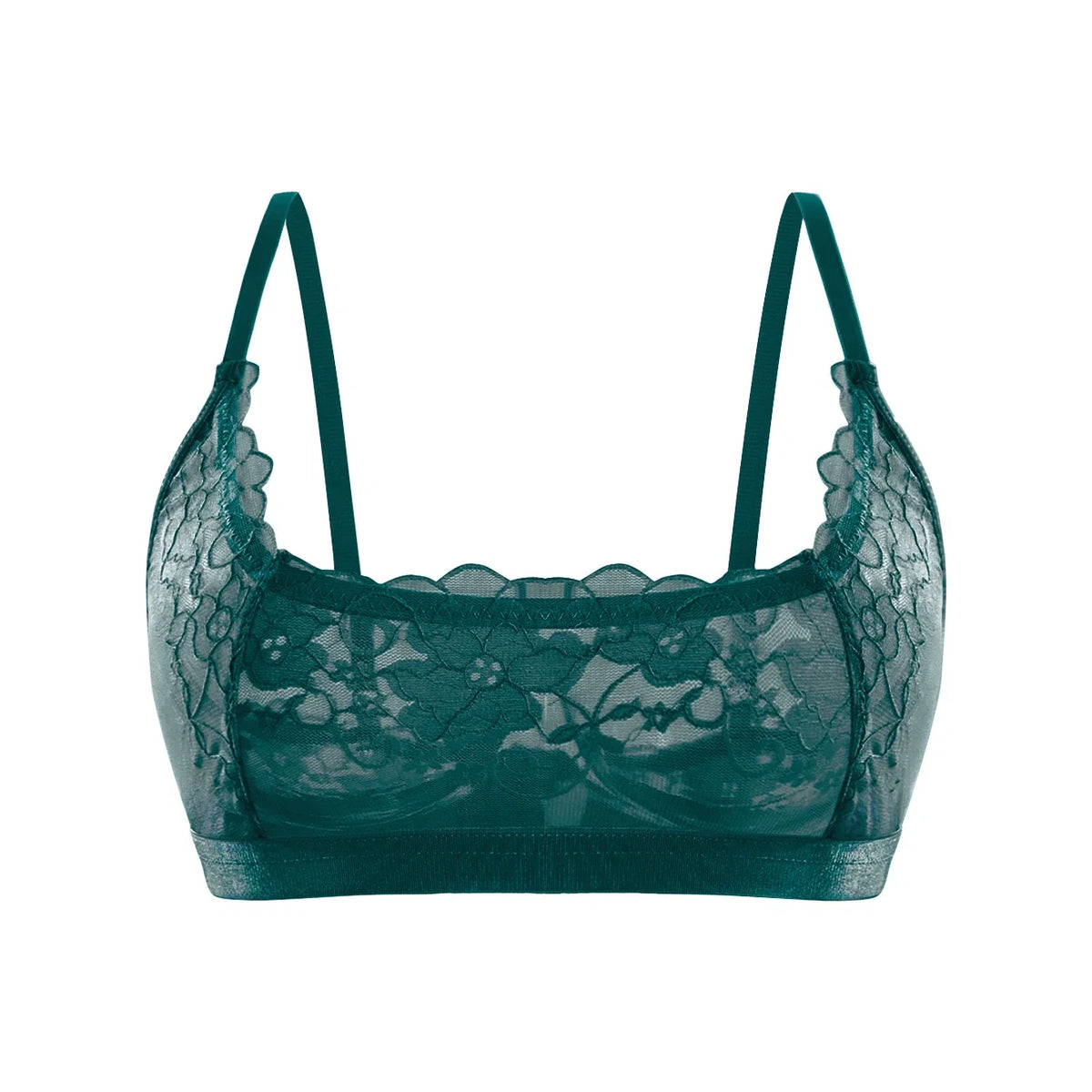 1pcs Fashion Style 2026 New Sheer Floral Lace Wire-Free No Pad Bra Underwear Unlined Brassiere Sexy Lingerie Elegant Women Bras
