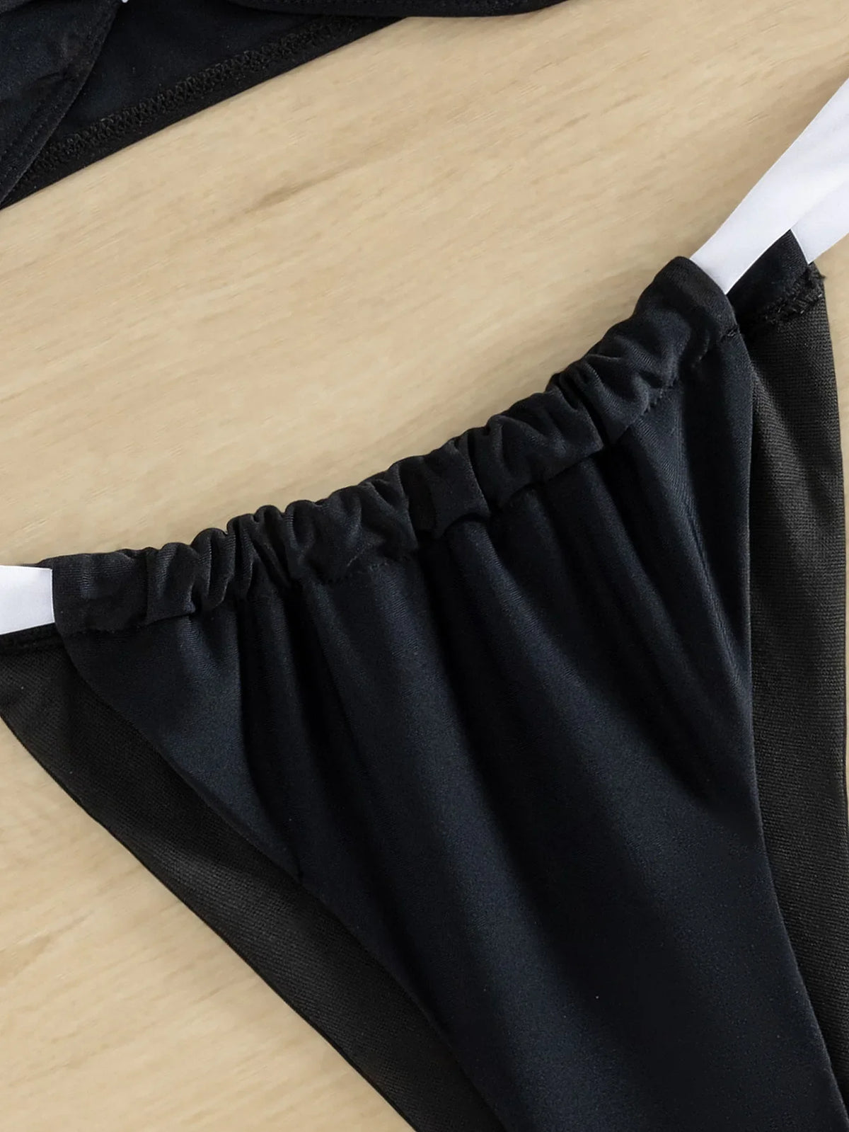 2026 Solid Thong Brazilian Bikinis Swimwear Women Swimsuit  Black White Bikini Set Bathing Suit Female Summer Beach Wear Biquini