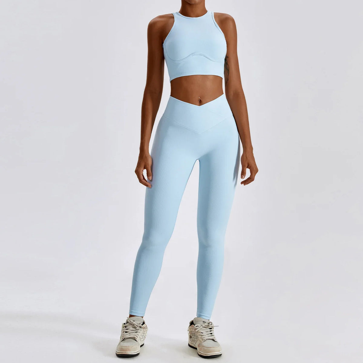 Yoga Set Seamless Women's Sportswear Workout Clothes Athletic Wear Gym Legging Fitness Bra Crop Top Sports Suits High Quality