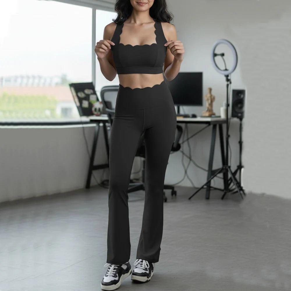 2PCS Pad Women Gym Fitness Yoga Set Squat Proof Fit Legging Running Shorts Sportswear Active Wear Workout Legging Clothes XP292