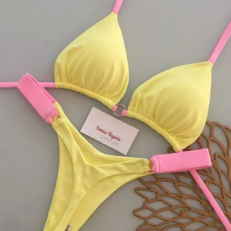 2026 Micro Bikinis Push Up Women Swimsuits Sexy Swimwear Brazilian Bikini Set Thong Biquini Print Swimsuit Summer Beachwear