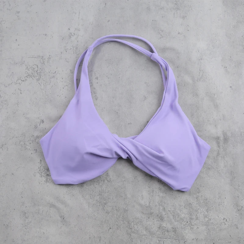 DIAS FIT JOY Women's  Workout Sports Bras Beauty back Cross Padded Low Impact Fitness Bra Yoga Top Cycling Fitness