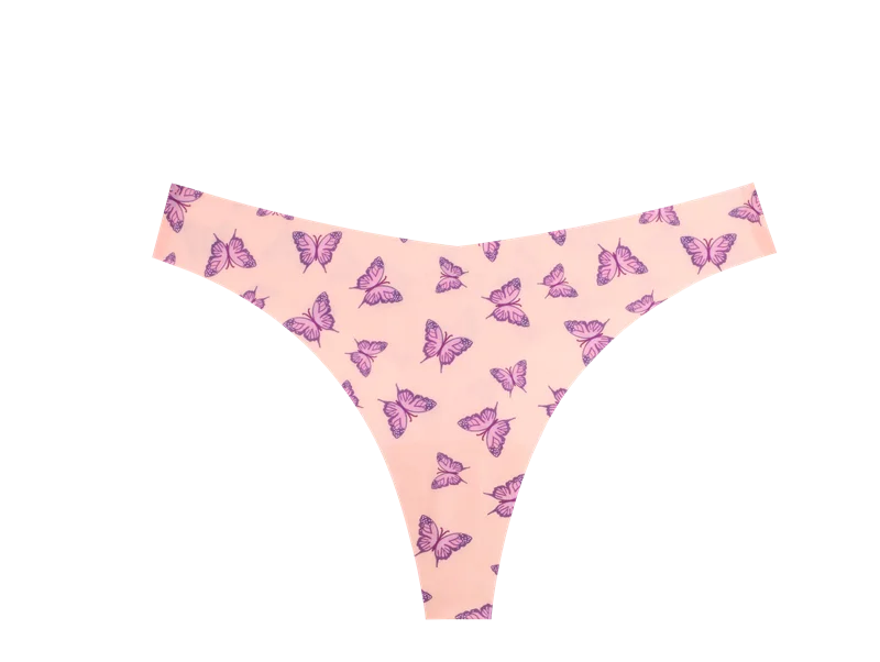 3Pcs Women G-string Seamless Sweet Fruit Thongs Low-waist Panties Ladies Soft Cute Thongs Female S-XL T-Back Panties Underwear