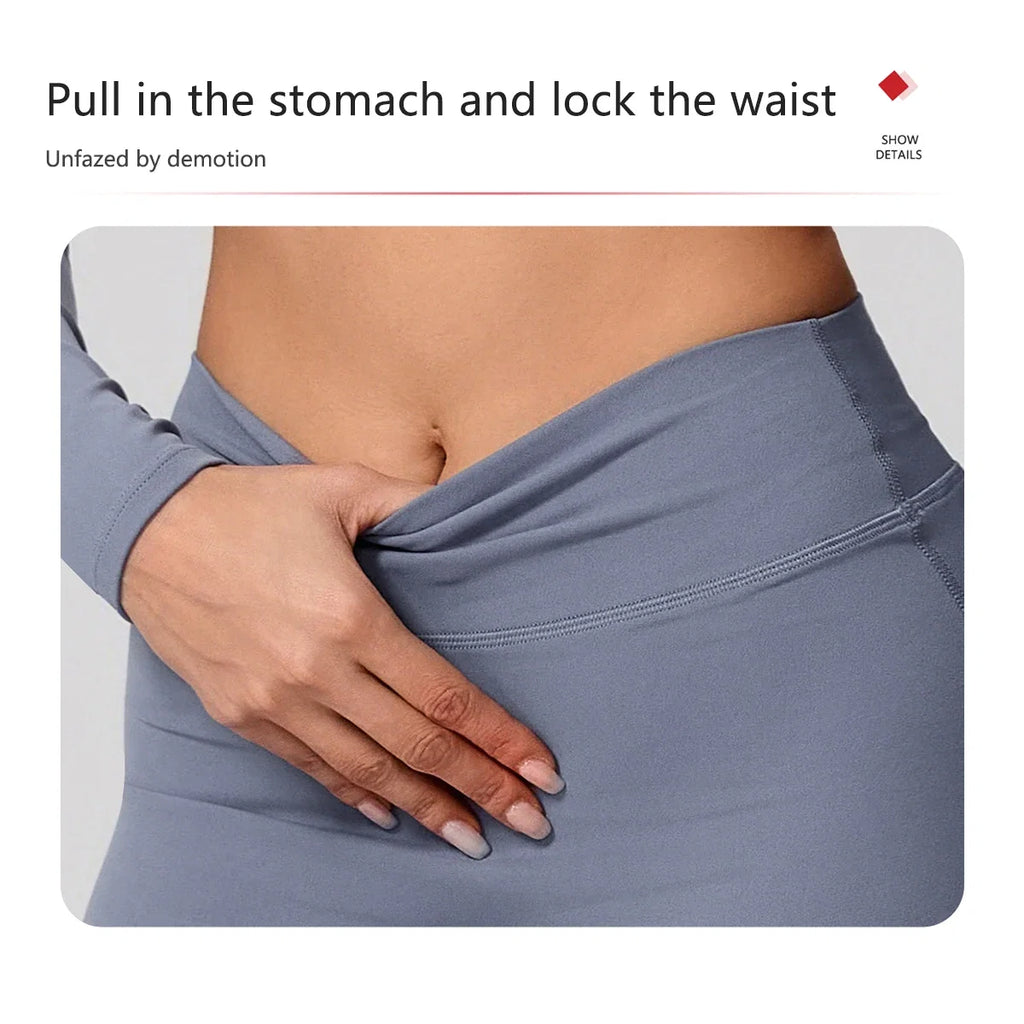 Hearuisavy Summer Yoga Set 2Pcs Women Breathable Backless Halter-Neck Sports Bra Push Up Pilates Fitness Top Straight Leg Pants